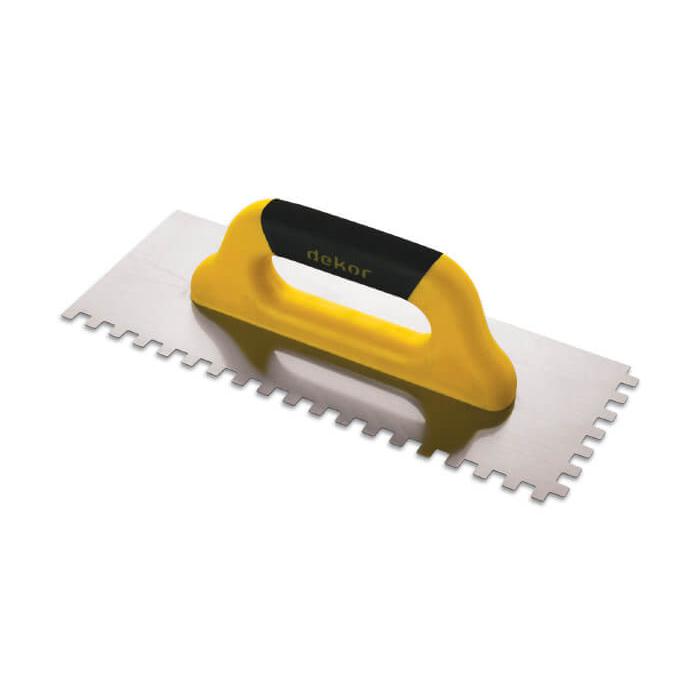 Lisseuse inox 40 cm a dent 6*6 P/fibre/ferm Ref: 423** DEKOR