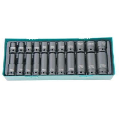 Jeu de douilles choc 1/2" 22 pcs Ref: S03A4122SP ** JONNESWAY