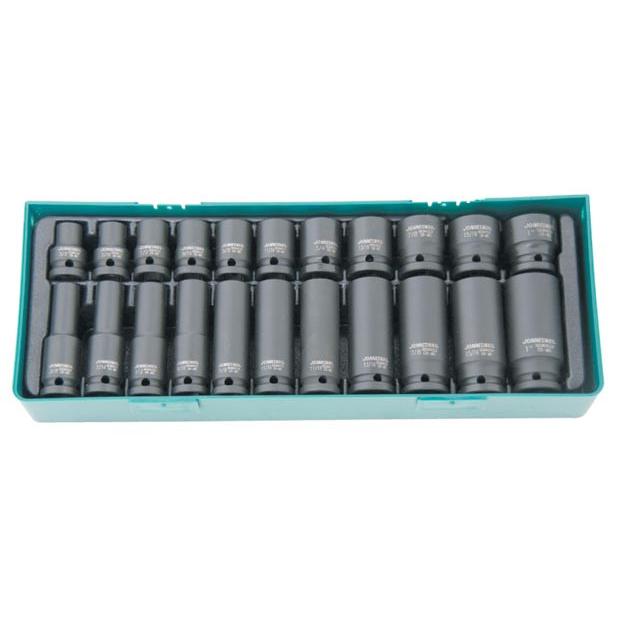 Jeu de douilles choc 1/2" 22 pcs Ref: S03A4122SP ** JONNESWAY