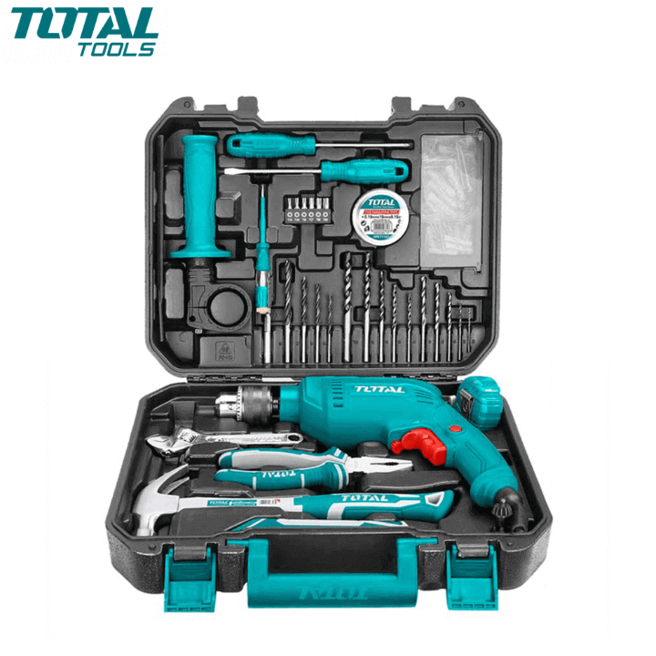 Caisse A Outils complet A/perceuse 111 PCS Réf: THKTHP1112 ** TOTAL