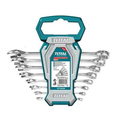Jeu de cles mixte sur Support 08 pcs 6-19 Réf: THT102286 ** TOTAL