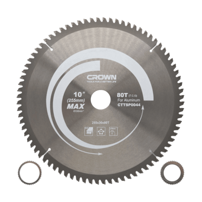 Disque à couper aluminium 255 x 80 D Réf: CTTSP0044 ** CROWN