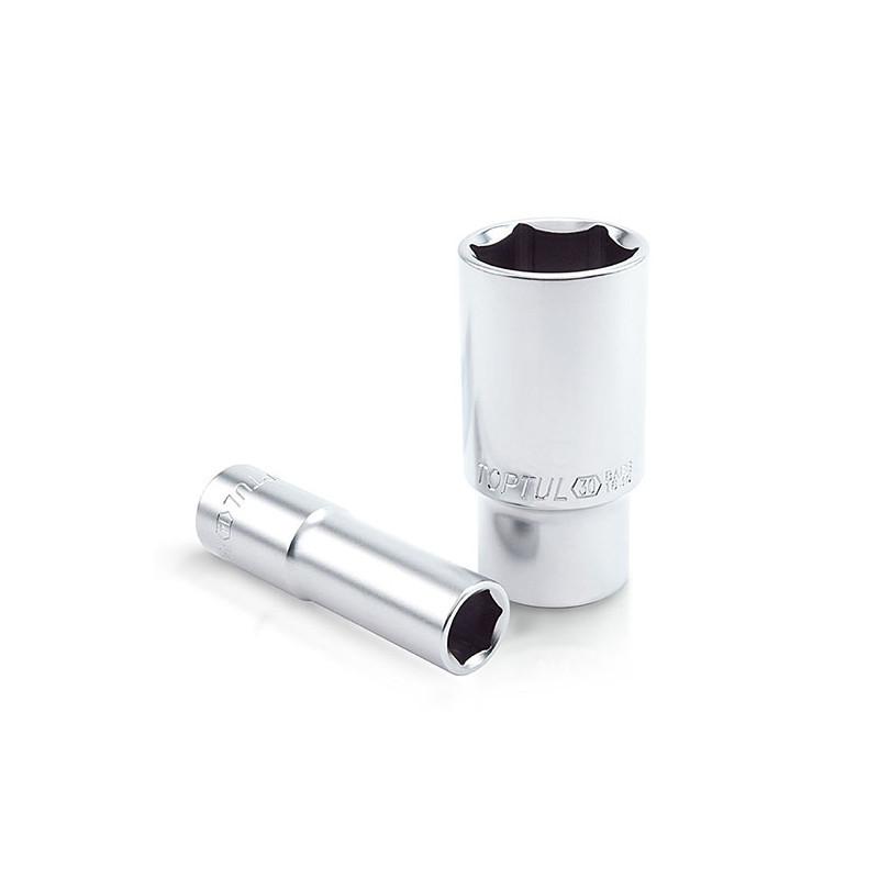 Douille Chrome 1/2 N° 13 ( 6 PANS LONG ) Réf: BAEE1613 ** TOPTUL