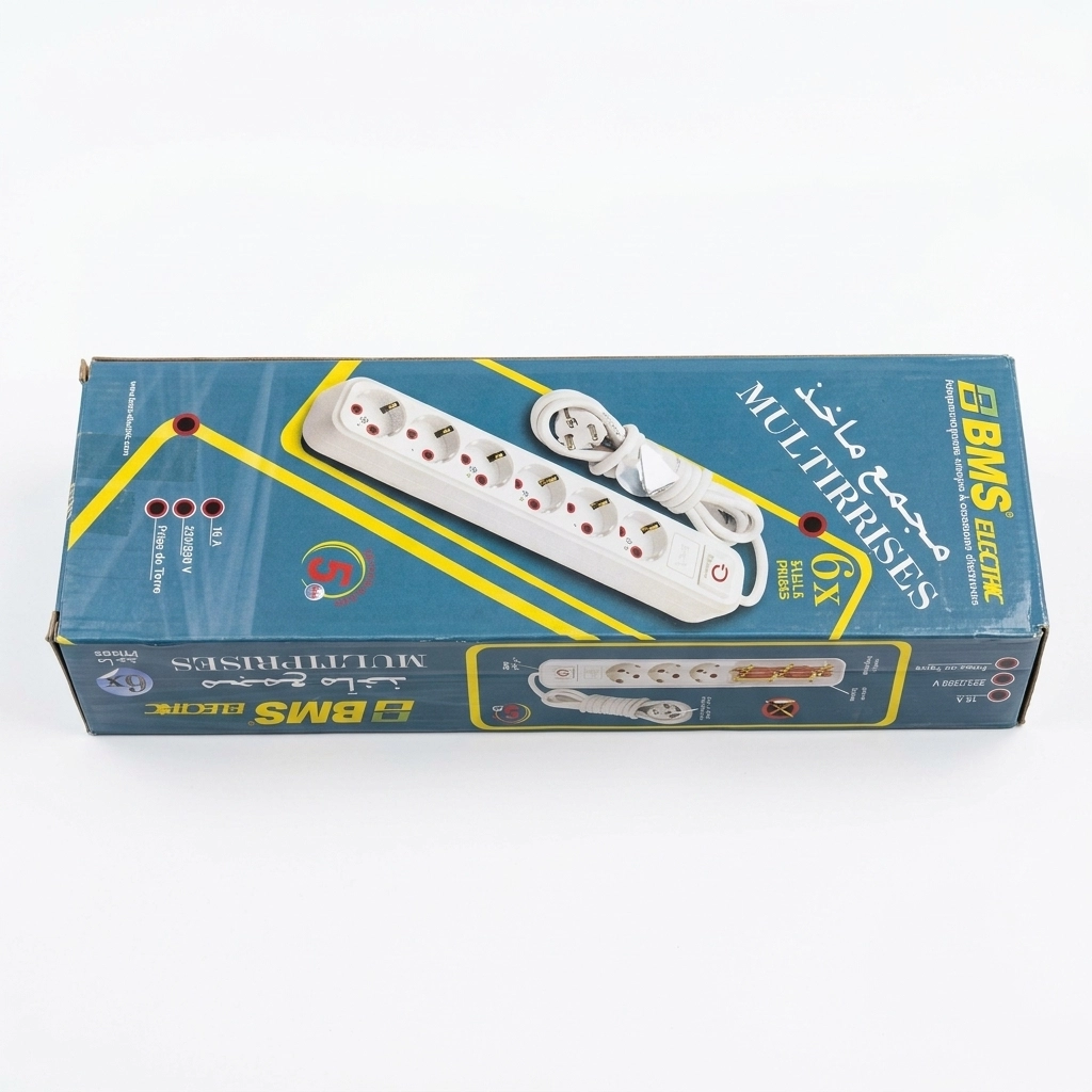 Bloc multiprises 6 p*3 m + inter ** BMS
