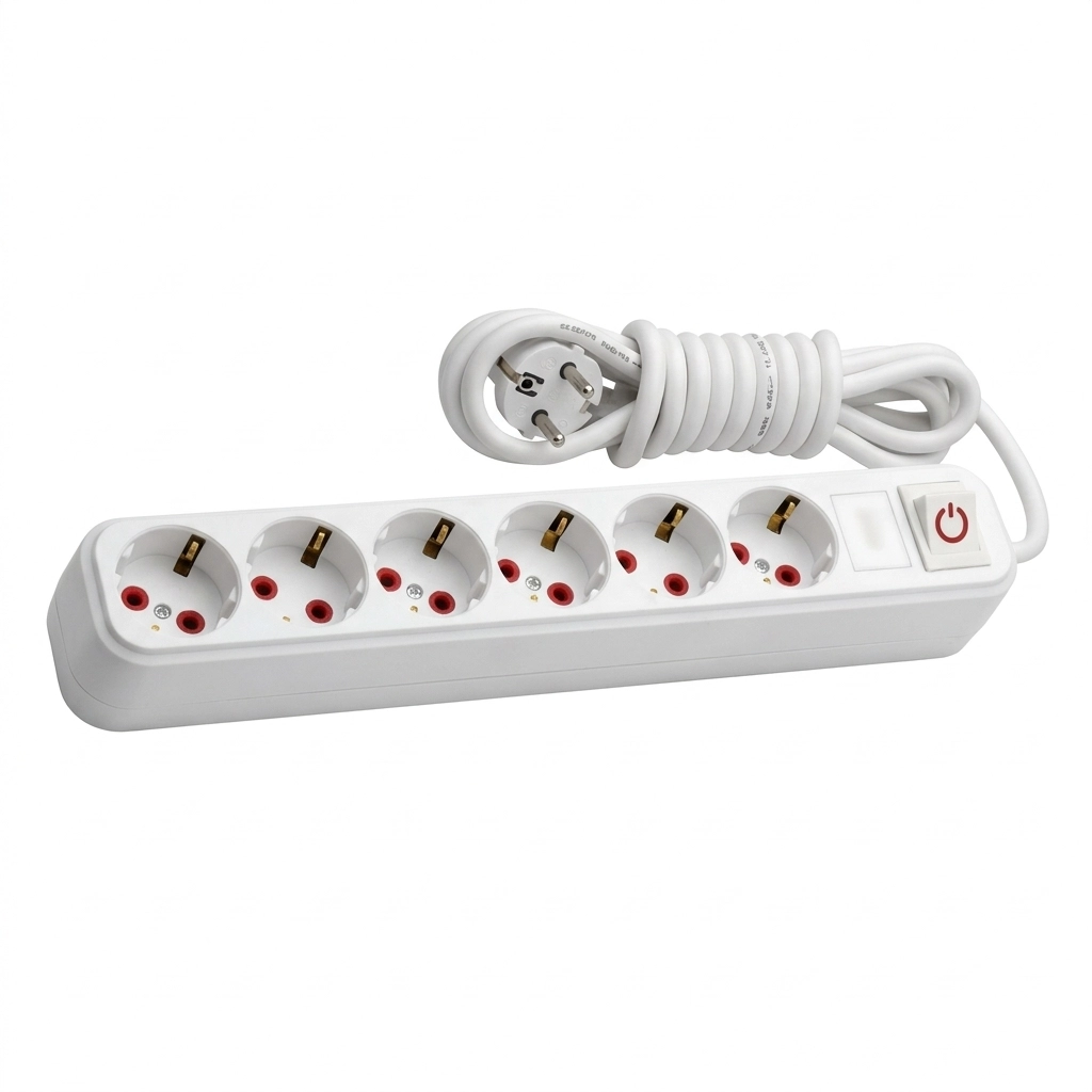 Bloc multiprises 6 p*5 m + inter ** BMS