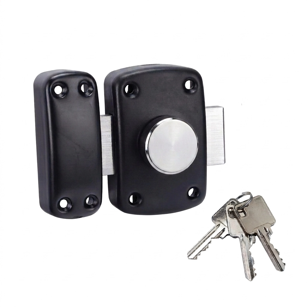 Verrou de surete a/bout vrn 01 b noir / marron rd 17 ** SOFICLEF