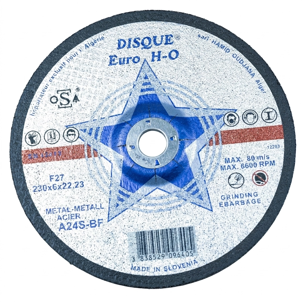 Disque a meuler acie 230*22*6 (B/ 10 PCS)** EURO-HO