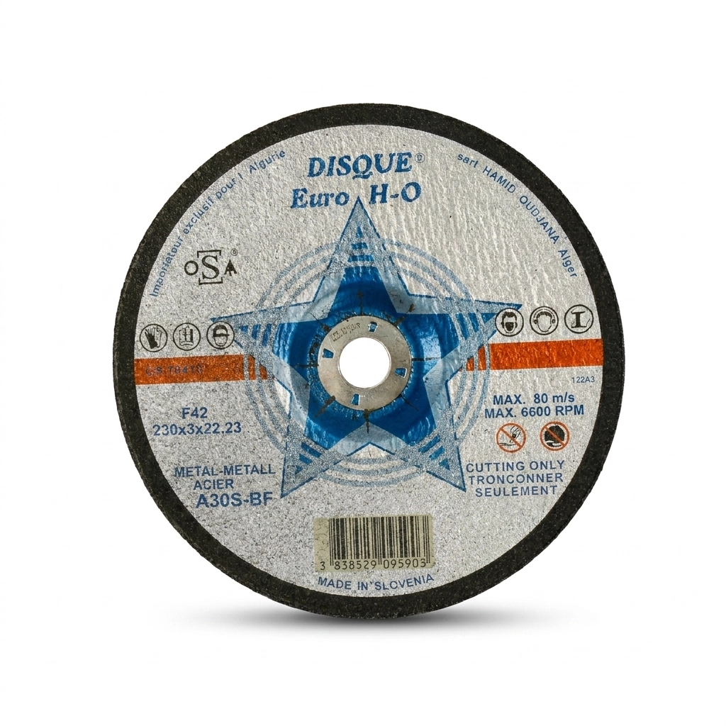 Disque a couper acier 230*3*22 ( b/25 pcs ) ** EURO-HO