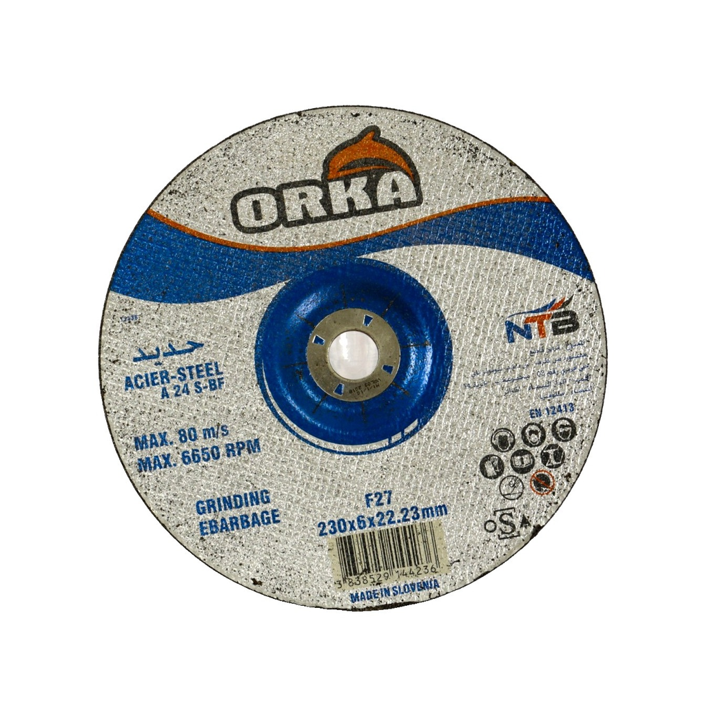 Disque a meuler acie 230*6 (b/ 25 pcs) ** ORKA