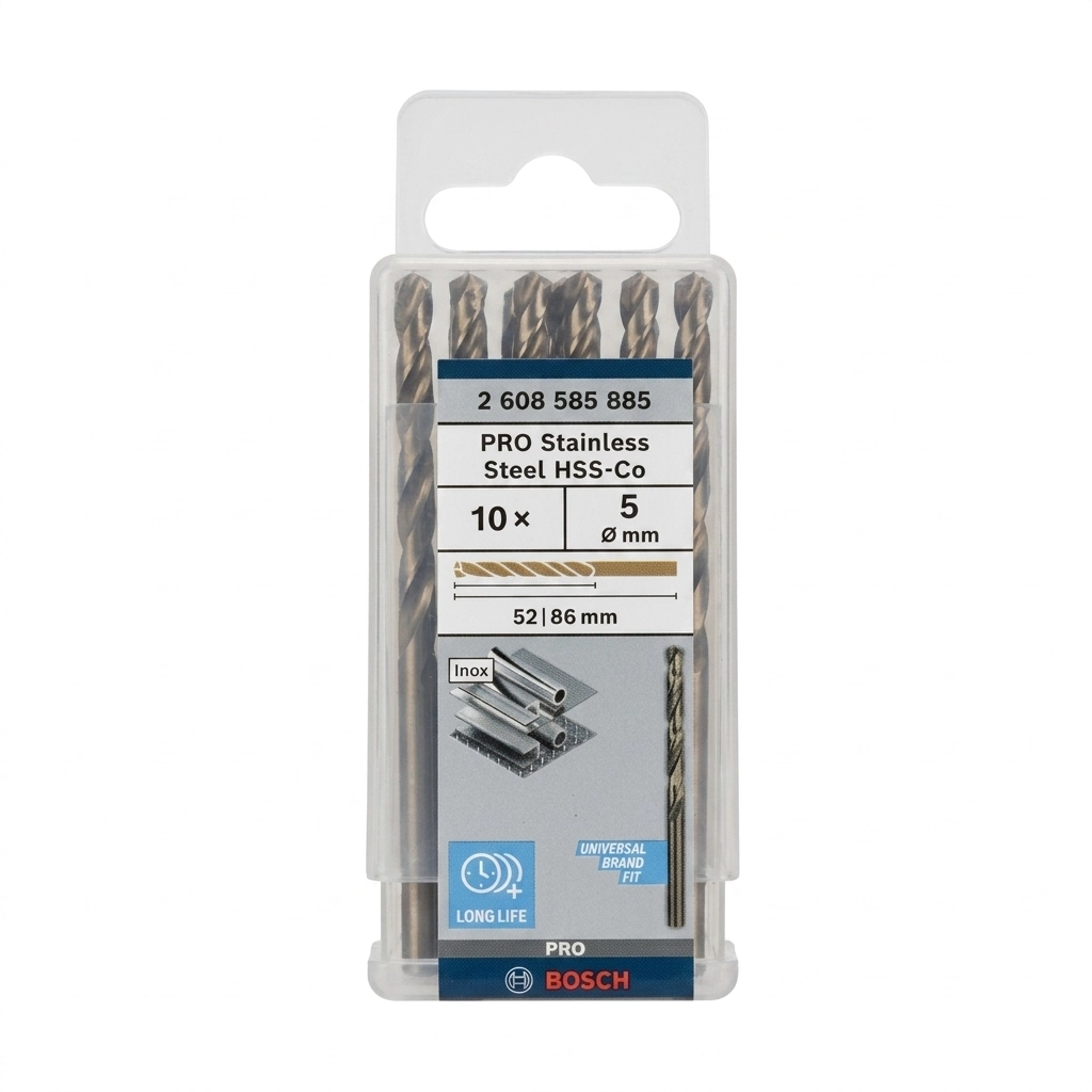 Foret inox/ acier chrome hss ( la piece ) n° 05 ref: 608 585 885 ** BOSCH