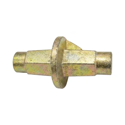 Ecrou coffrage entretoise /manchon long 16/17 jaune /chrome **