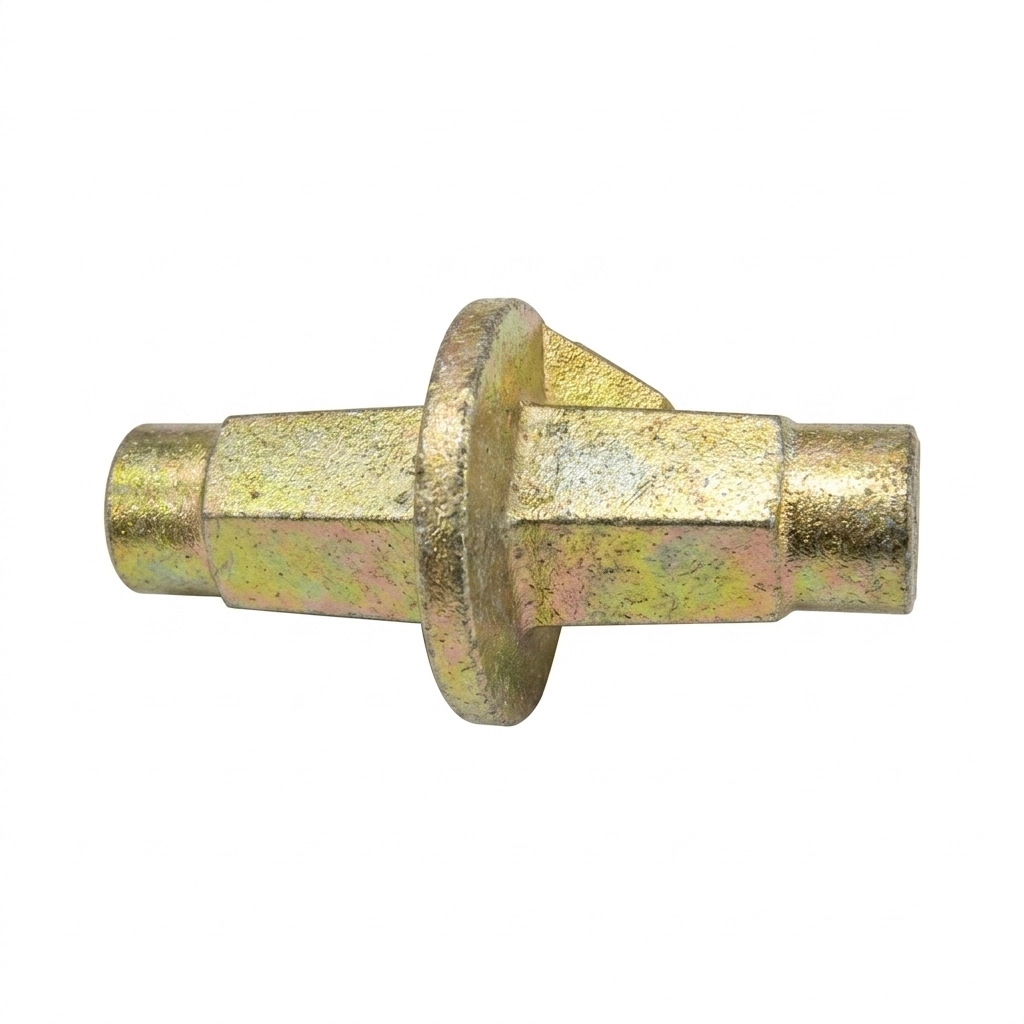Ecrou coffrage entretoise /manchon long 16/17 jaune /chrome **