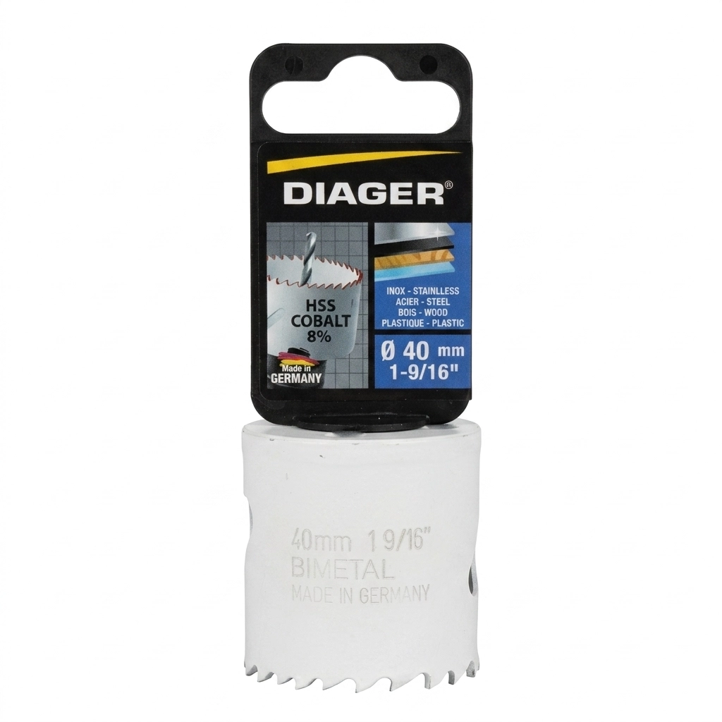 Trepan hss bi-metal 040mm cobalt ** DIAGER