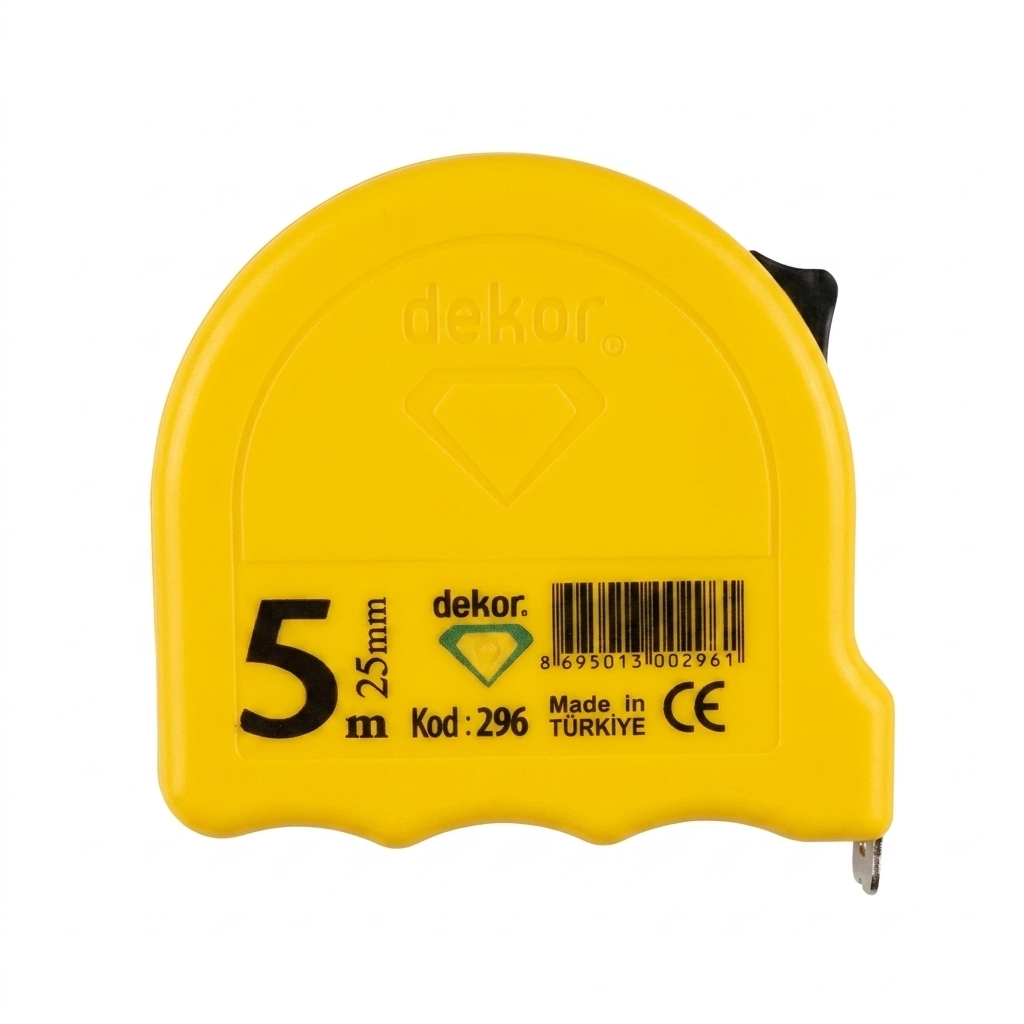 Quintuple metre jaune 05 m*25 mm ref 296 (b/12pcs) ** DEKOR