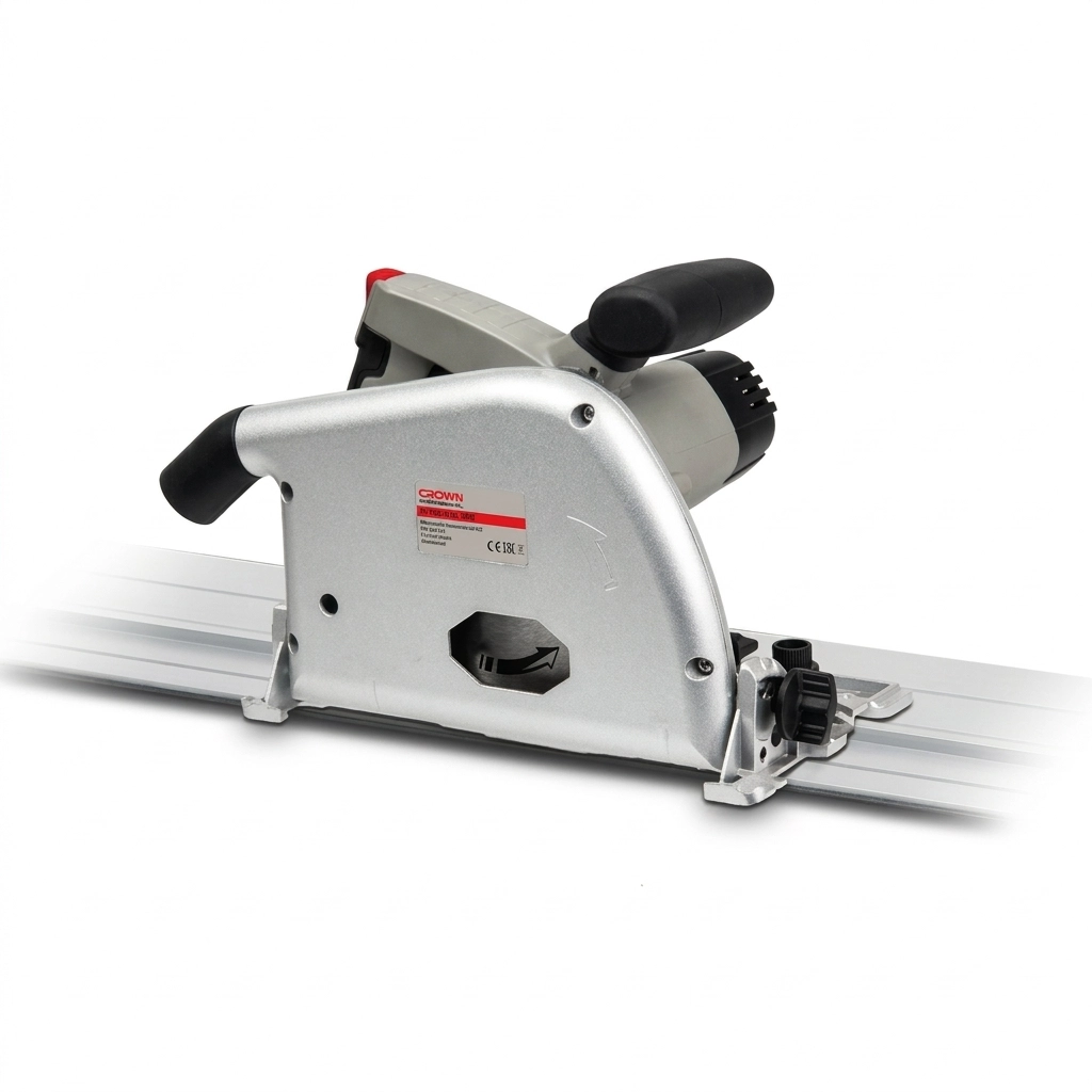 Scie circulaire plongeante 1300W (a/access: Disque 165mm+Regle 1.40M) Réf: CT15134-165 ** CROWN
