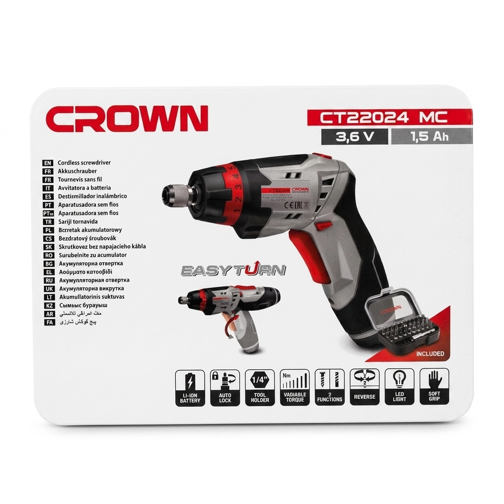 Visseuse à batterie 3.6 V 1.5Ah Réf:CT22024 ** CROWN