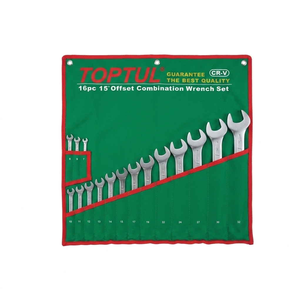 Jeu de cles mixte 16 PCS (7-32) Ref: GAAA1604 ** TOPTUL
