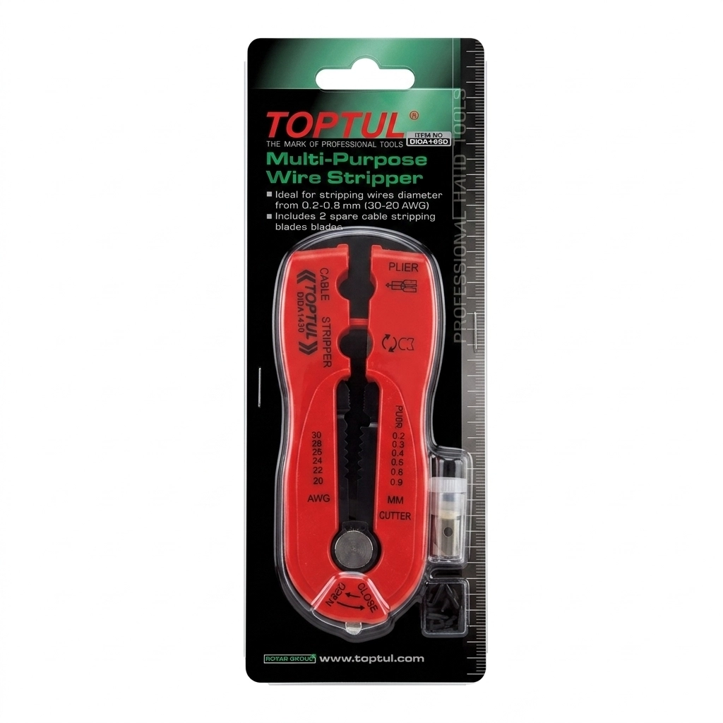 Pince a denuder multi usage rouge Ref: DIDA1430 ** TOPTUL