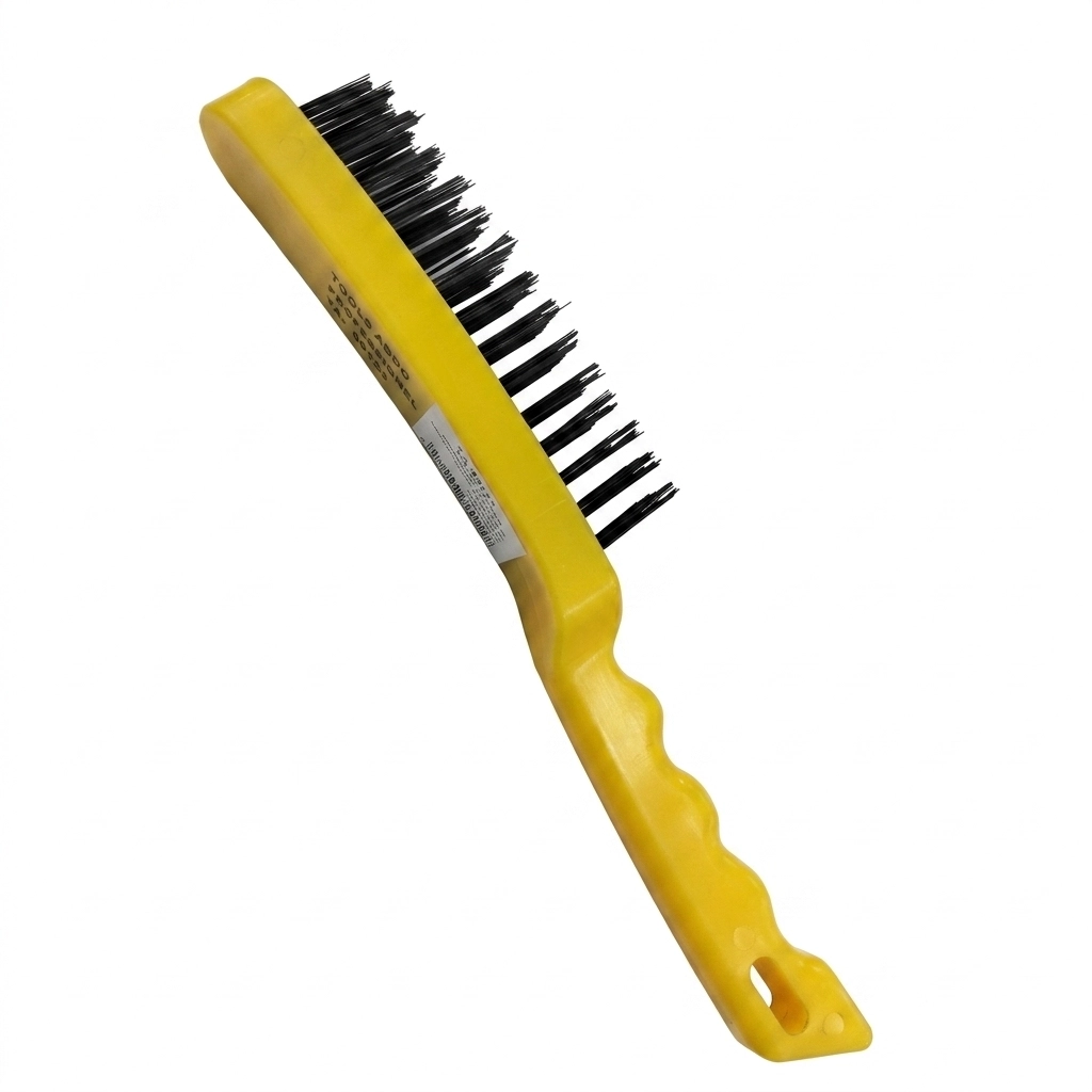 Brosse metal jaune simple**