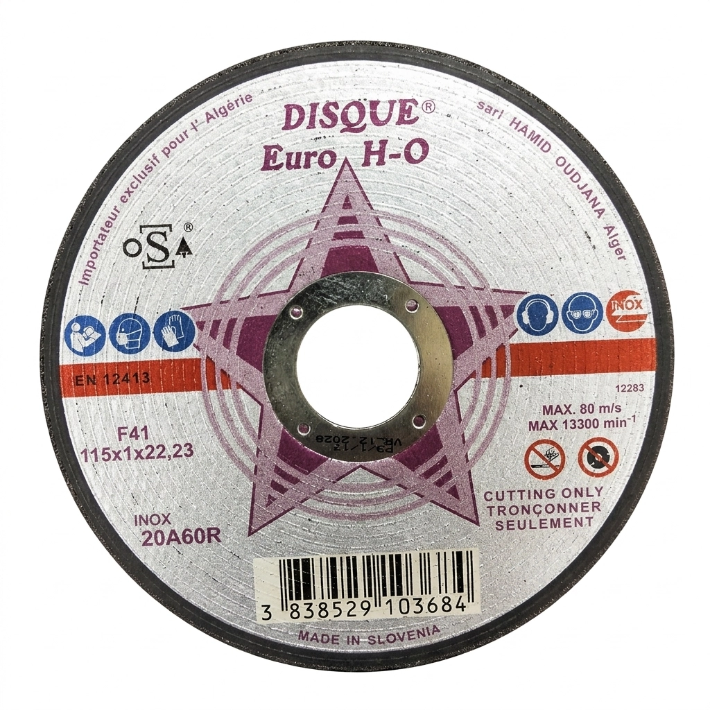 Disque a couper inox 115*1*22 ( b/50 pcs ) ** EURO-HO