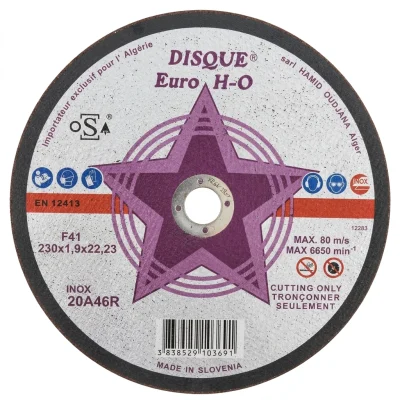 Disque a couper inox 230*1.9*22.23 mm (b/ 25 pcs) ** EURO-HO