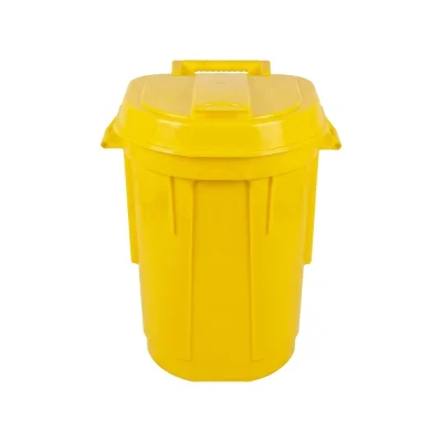 Poubelle 120 l a/roue jaune **