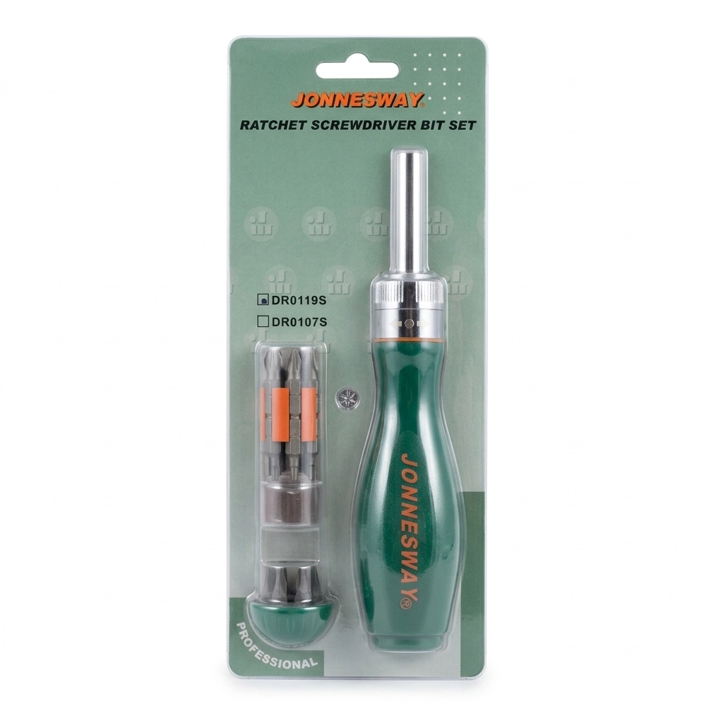 Tournevis port embout 19 pcs Réf: DR0119S ** JONNESWAY