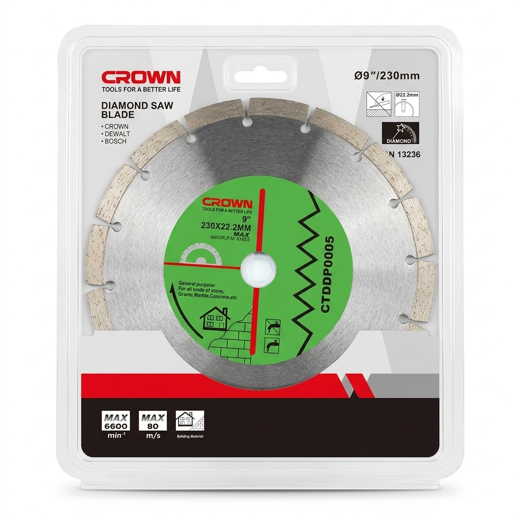 Disque diamant 230 x 22.2MM Réf: CTDDP0005** CROWN