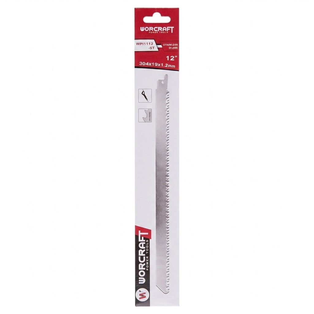 Lames scie sabre inox 304 x 19 x 1.2 mm ** WORCRAFT