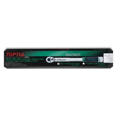 Bras cliquet dynamometrique 3/8" ( 20-110 NM ) Réf: ANAF1211 ** TOPTUL