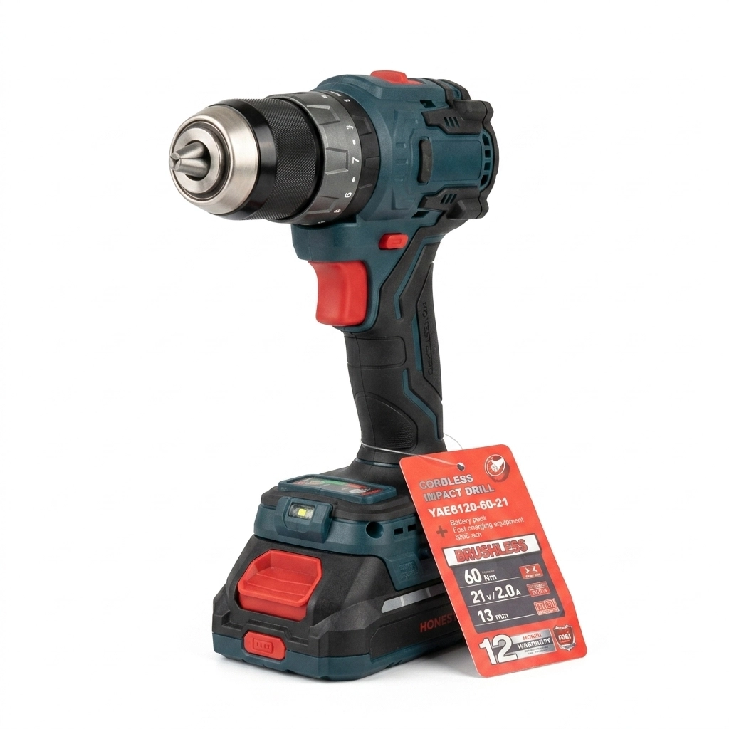 Visseuse perceuse a batterie lithium 21V/2 AH Ref: YAE6120 ** HONEST PRO