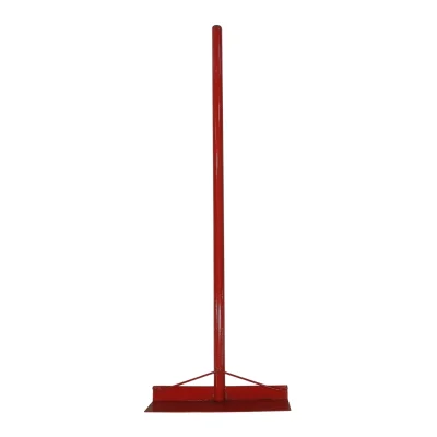 Rateau a Beton Manche Metal rouge LOCAL ** DHS
