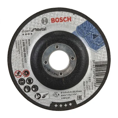 Disque à couper acier 115x3x22.23 // Réf: 608 600 005 (25 pcs) ** BOSCH