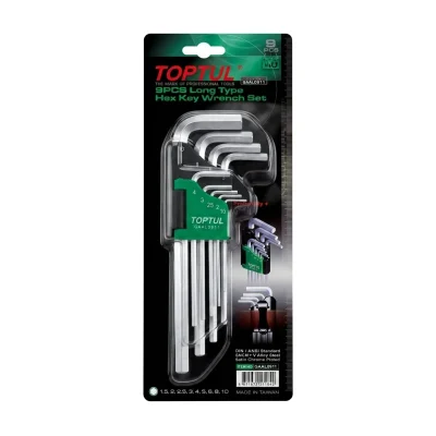 Jeu des cles male 09 pcs Réf: GAAL0911 ** TOPTUL