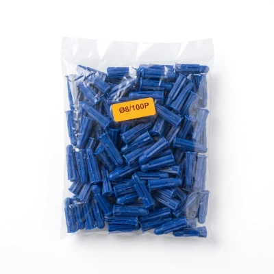 Cheville plastique N° 08 Bleu ( S/100PCS ) **
