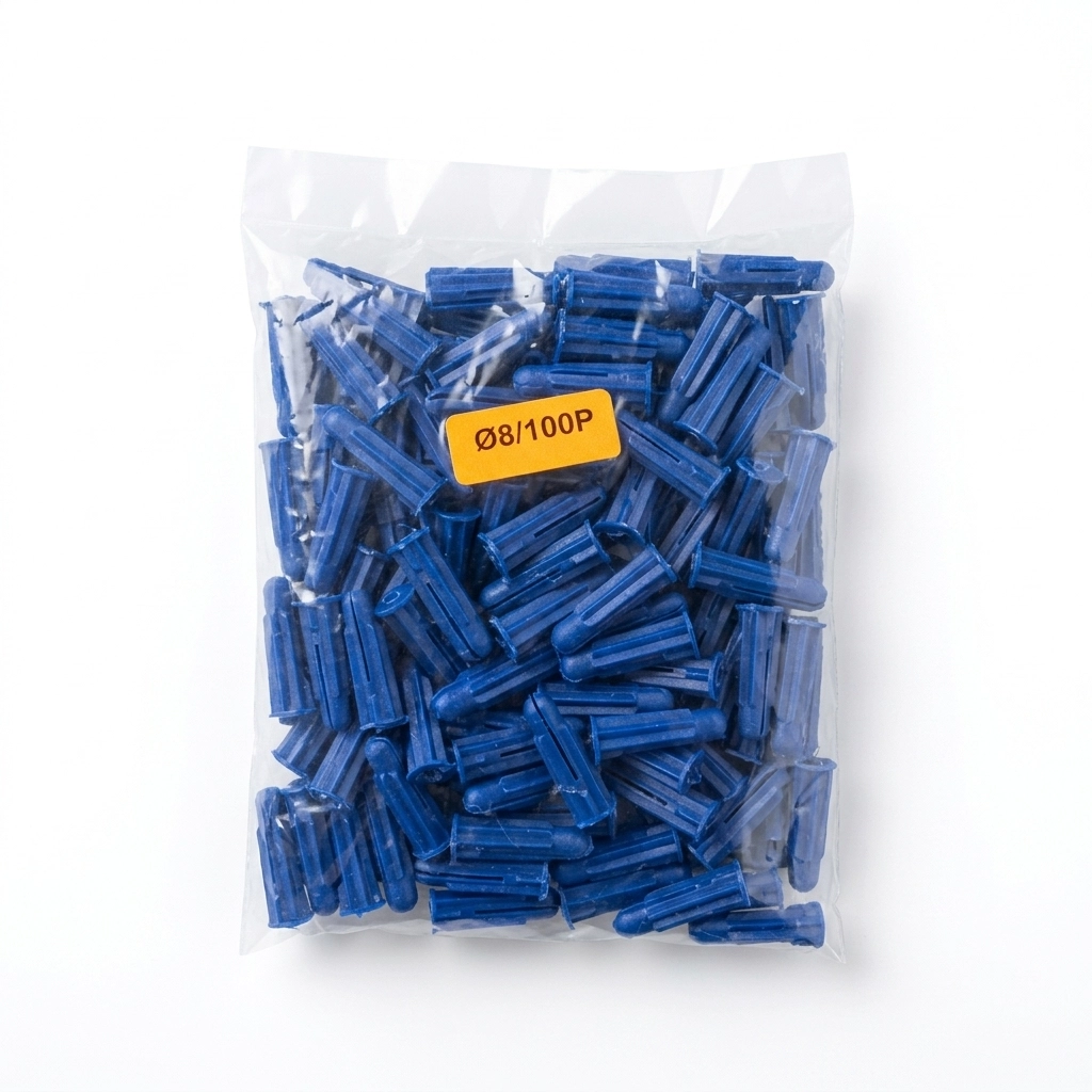 Cheville plastique N° 08 Bleu ( S/100PCS ) **