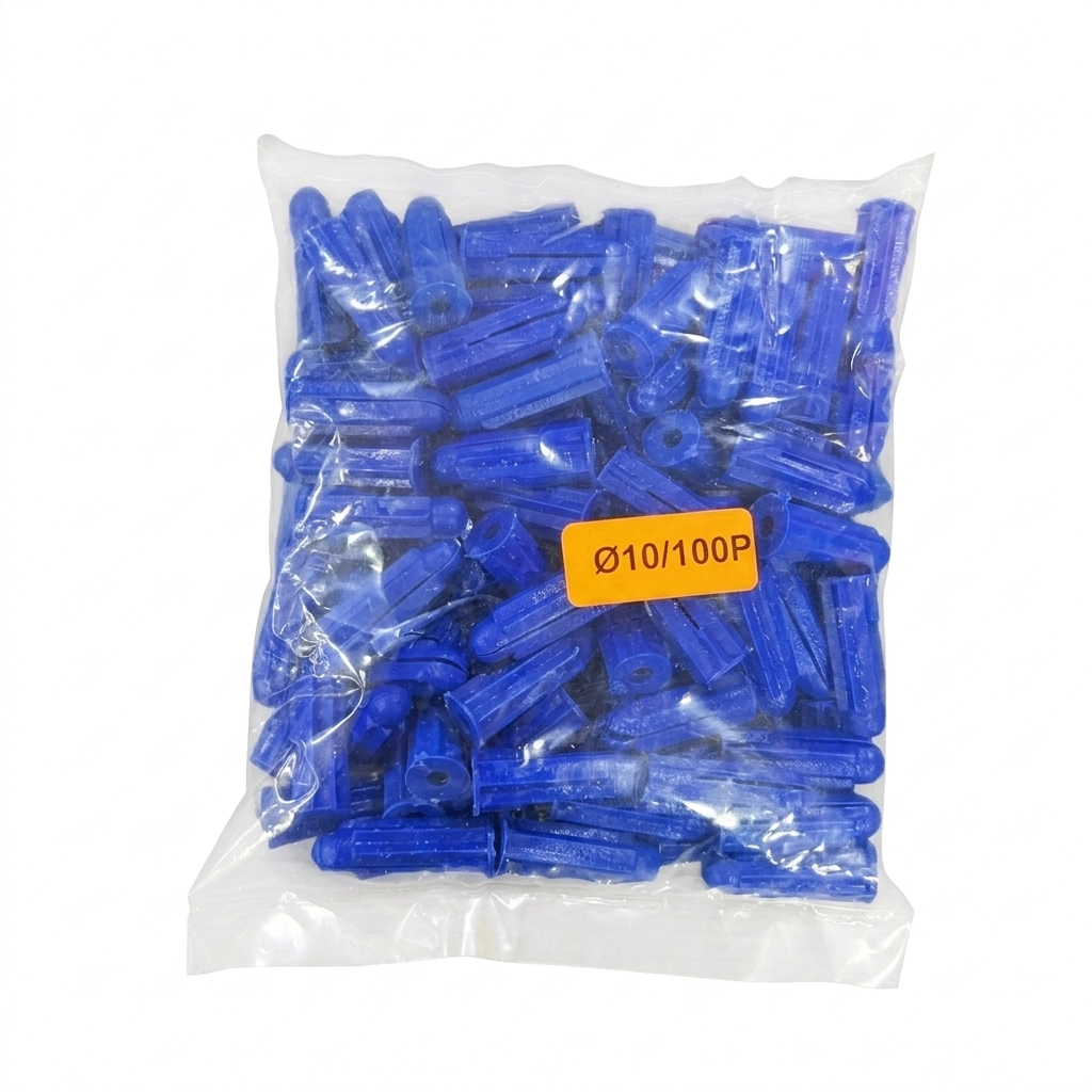 Cheville plastique bleu N° 10 ( S/100PCS ) **