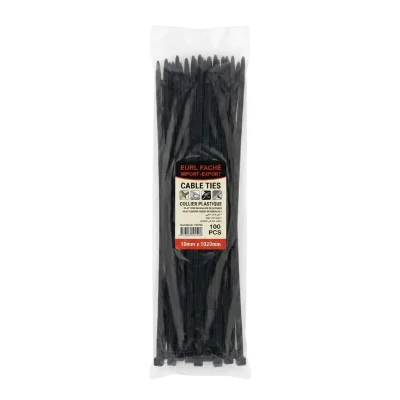 Collier colson plast N° 10x1020 noir (S/100PCS) ** FACHE