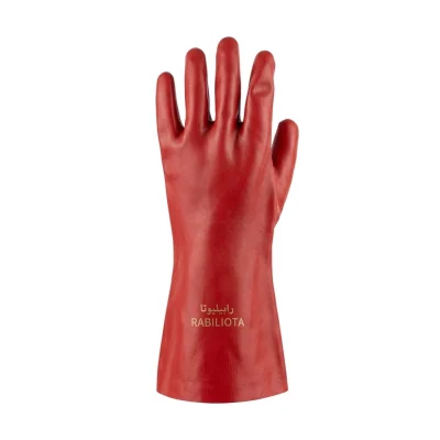 Gant anti acide rouge longue (12 pcs) ** GILAN