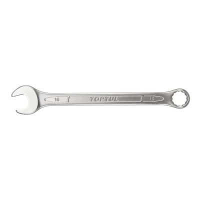 Cle mixte chrome N°16 MM Réf: AAEB1616 ** TOPTUL