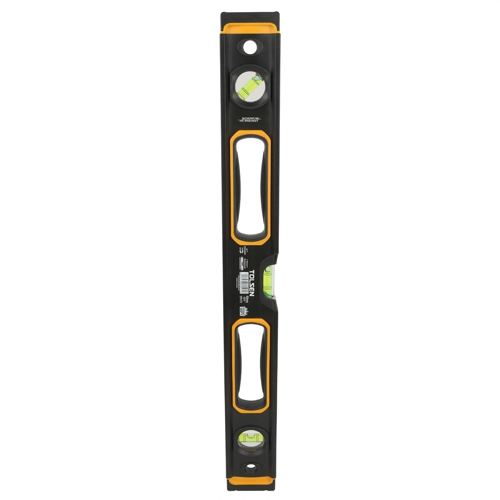 Niveau Alum tubulaire Magnetique noir 60 cm Réf:35112** TOLSEN