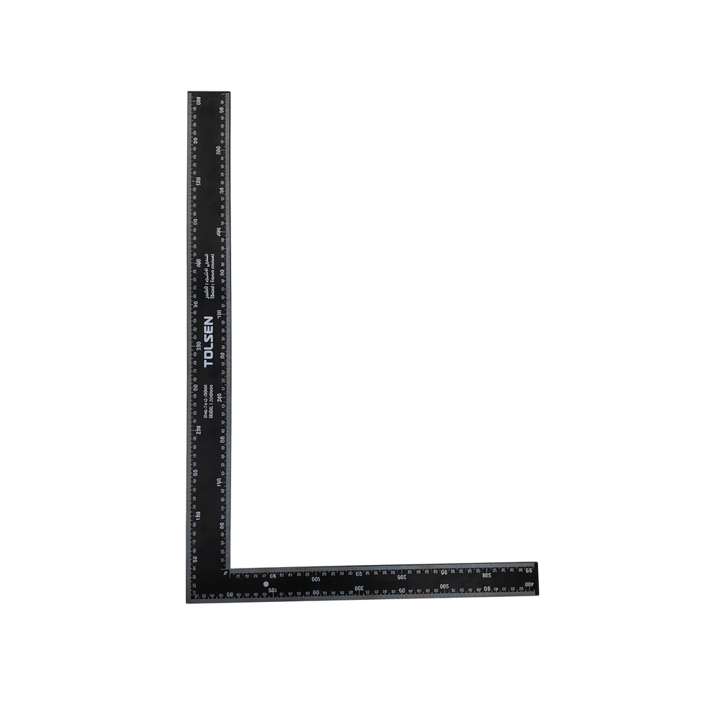 Equerre menuisier metal noir graduee 300 x 200 mm Réf: 35042 ** TOLSEN