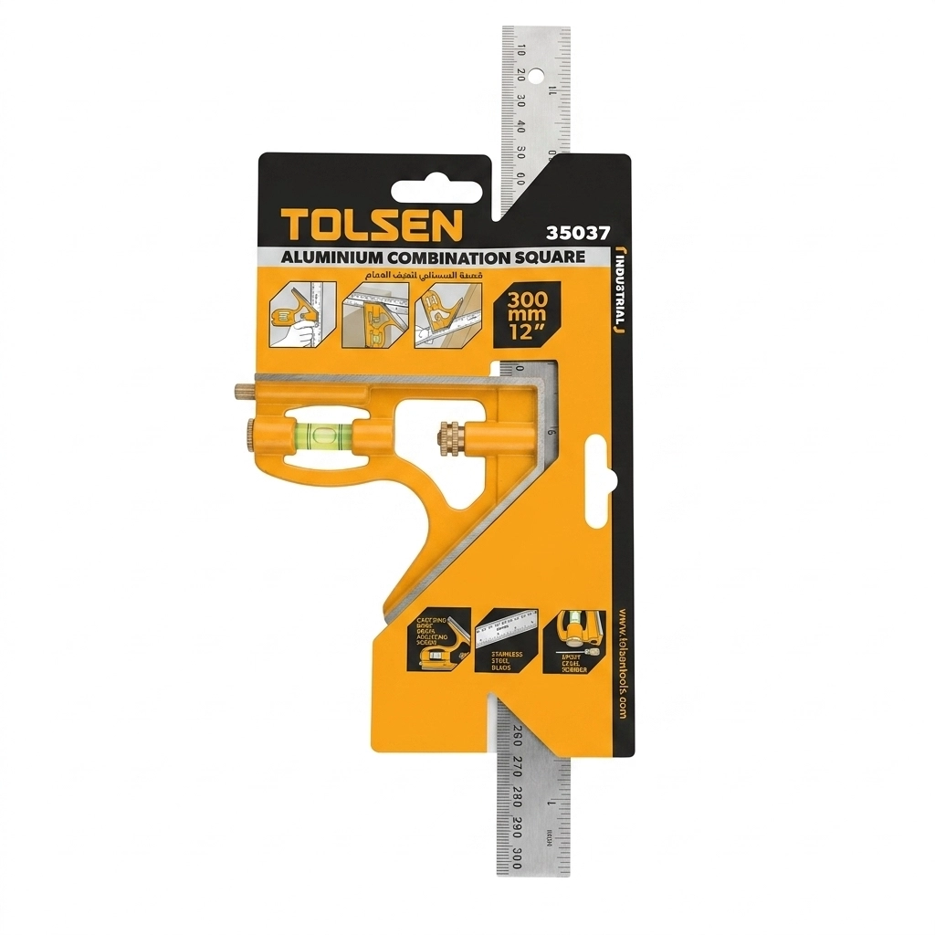Equerre menuisier metal Reglable 250 MM Réf: 35037 ** TOLSEN
