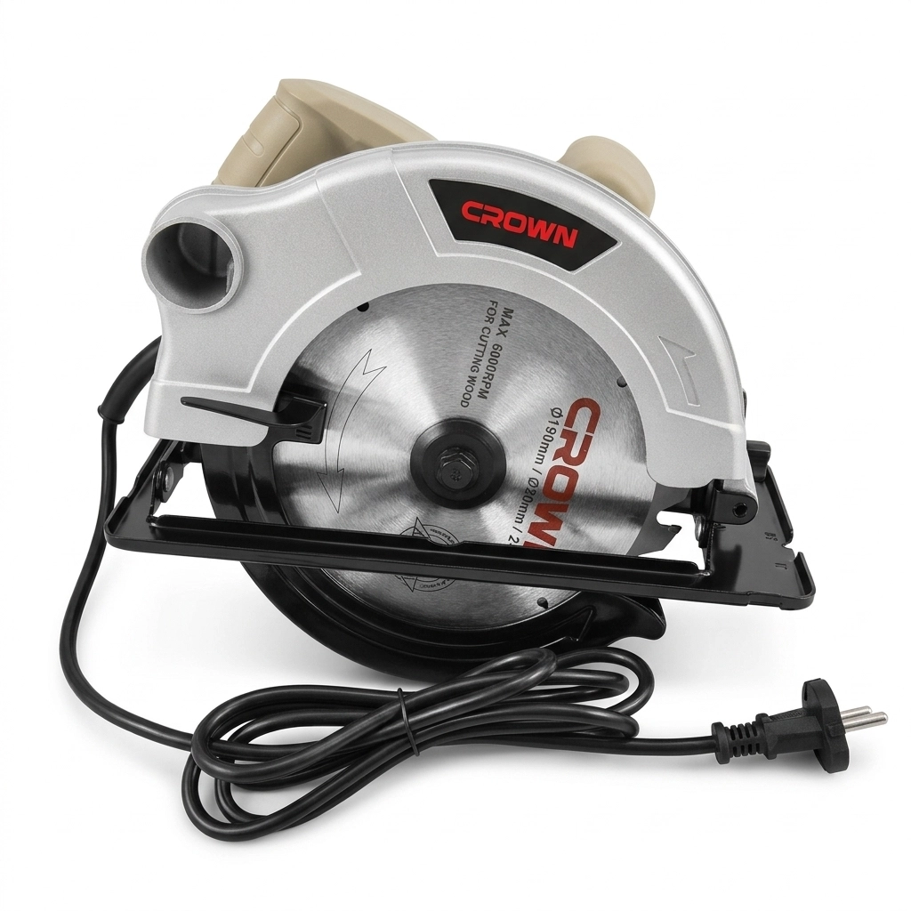Scie circulaire bois 190mm 1500W Réf:CT15077 ** CROWN