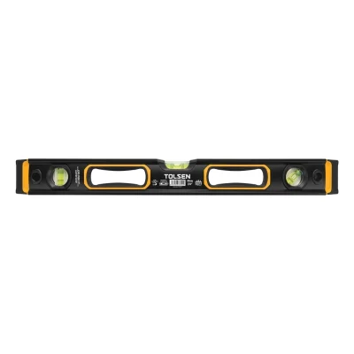 Niveau Alum tubulaire Magnetique noir 80 cm Réf: 35113 TOLSEN"