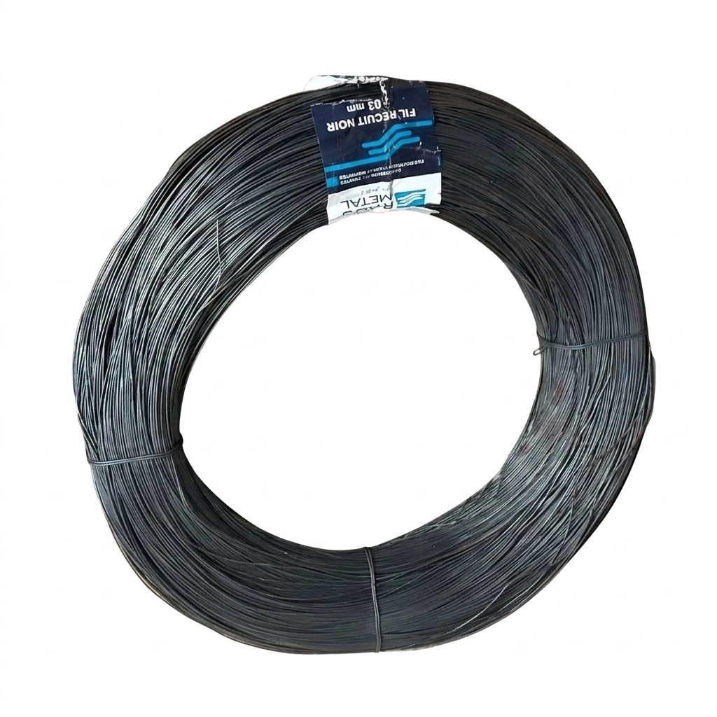 Fil d'attache noir D: 1.1 mm prix bobine de 10 KG **