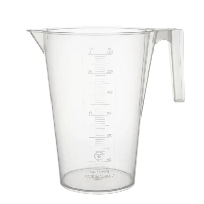 Tasse Mesureure d'huil 3 L en Plastique transparante **