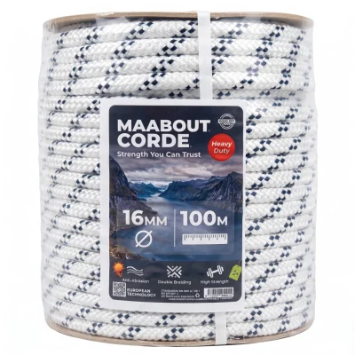 Corde en soie blanche N° 16 (Bobine/ 100m) **