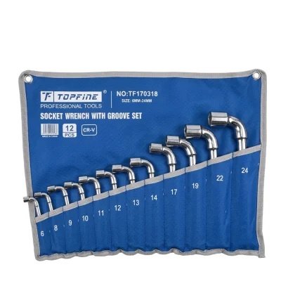 Jeu de cles à pipe (12 pcs) 6-24 ** TOPFINE