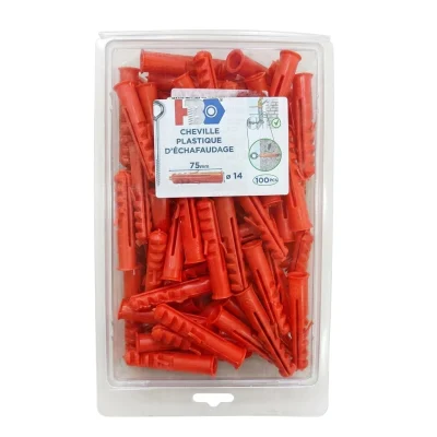 Cheville Plastique N° 14 X 75 ORANGE ( 100PCS ) **